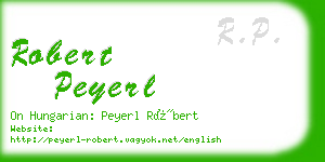 robert peyerl business card